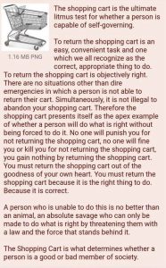 Are You Even Human? The Shopping Cart Litmus Test